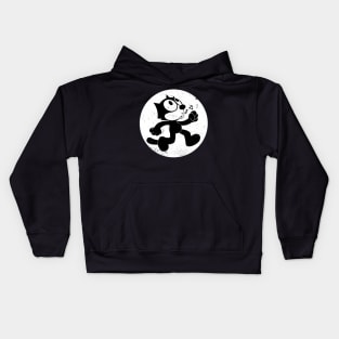 Felix The Cat Walking Whistle Kids Hoodie